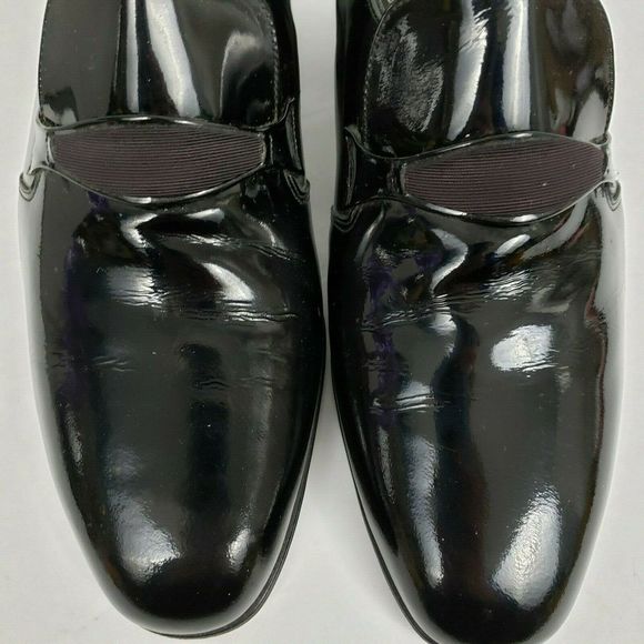 Florsheim dress shoes 7 groom designer shiny black - Picture 2 of 7